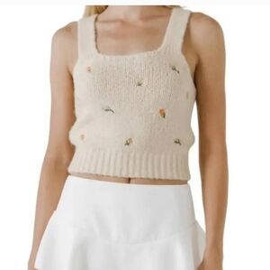 English Factory Sweater Tank Top